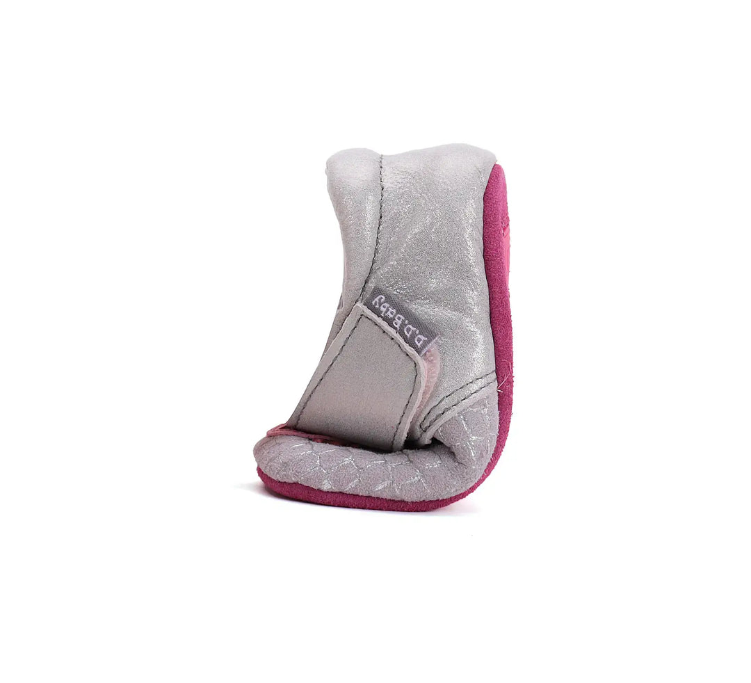 D.D.step Kinder Barfuß-Krabbelschuhe Silber K1596-51184
