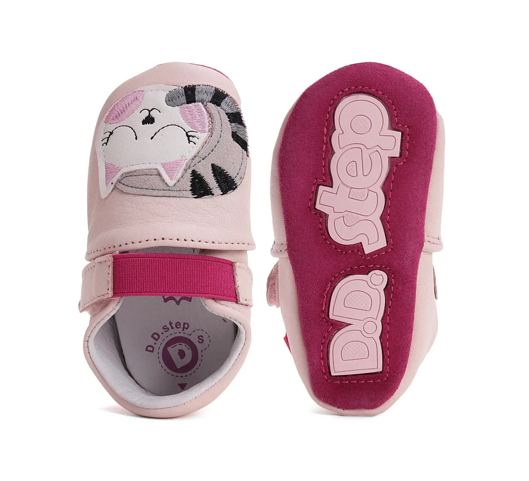 Baby Barfuß Babyrosa Hausschuhe D.D.Step