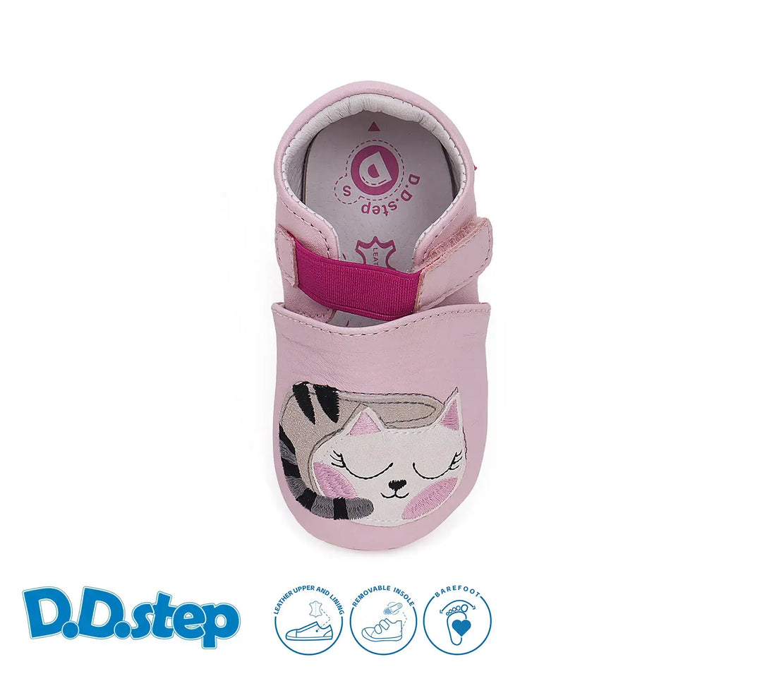 D.D.step Kinder Barfuß-Krabbelschuhe Babyrosa K1596-51276