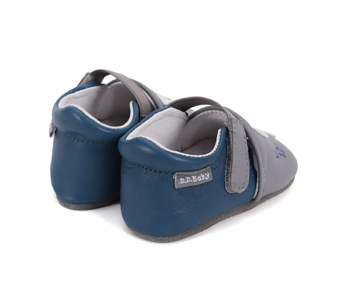 D.D.step Kinder Barfuß-Krabbelschuhe Dunkelgrau K1596-51279