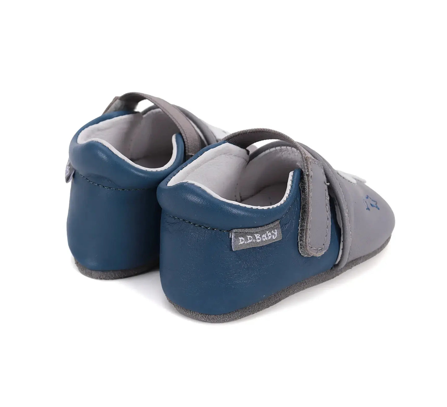 Baby Barfuß Dunkelgrau Hausschuhe D.D.Step