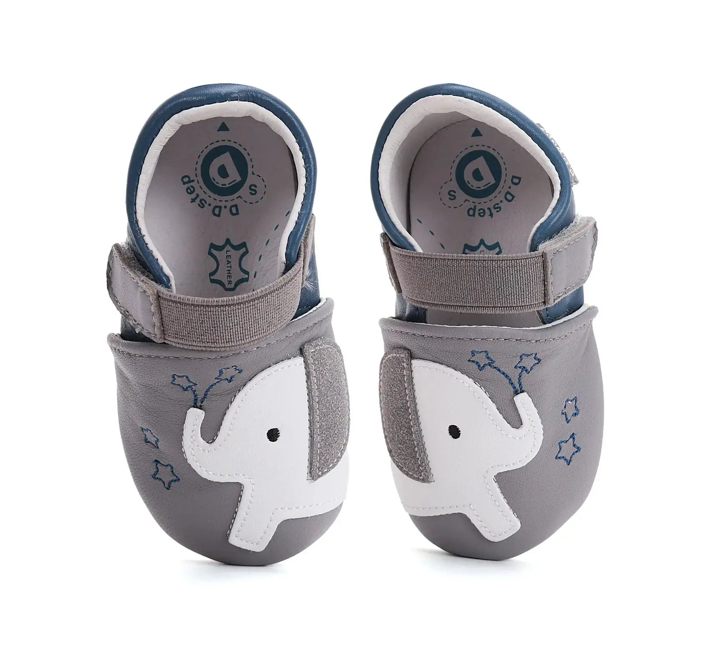 Baby Barfuß Dunkelgrau Hausschuhe D.D.Step