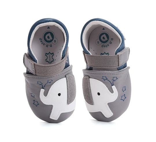 D.D.step Kinder Barfuß-Krabbelschuhe Dunkelgrau K1596-51279