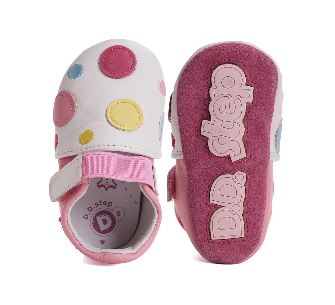 D.D.step Kinder Barfuß-Krabbelschuhe Weiß K1596-51833