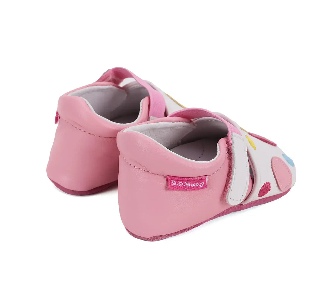 D.D.step Kinder Barfuß-Krabbelschuhe Weiß K1596-51833