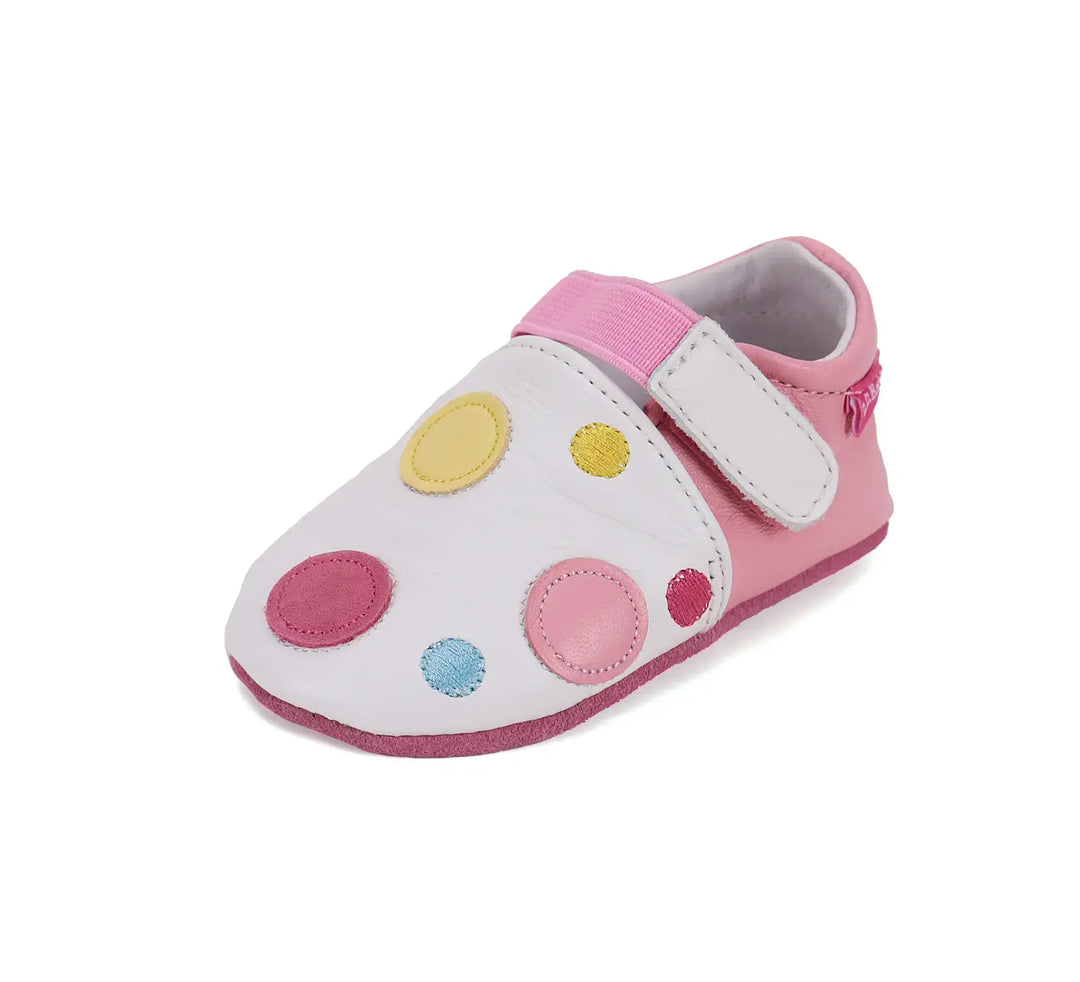 D.D.step Kinder Barfuß-Krabbelschuhe Weiß K1596-51833