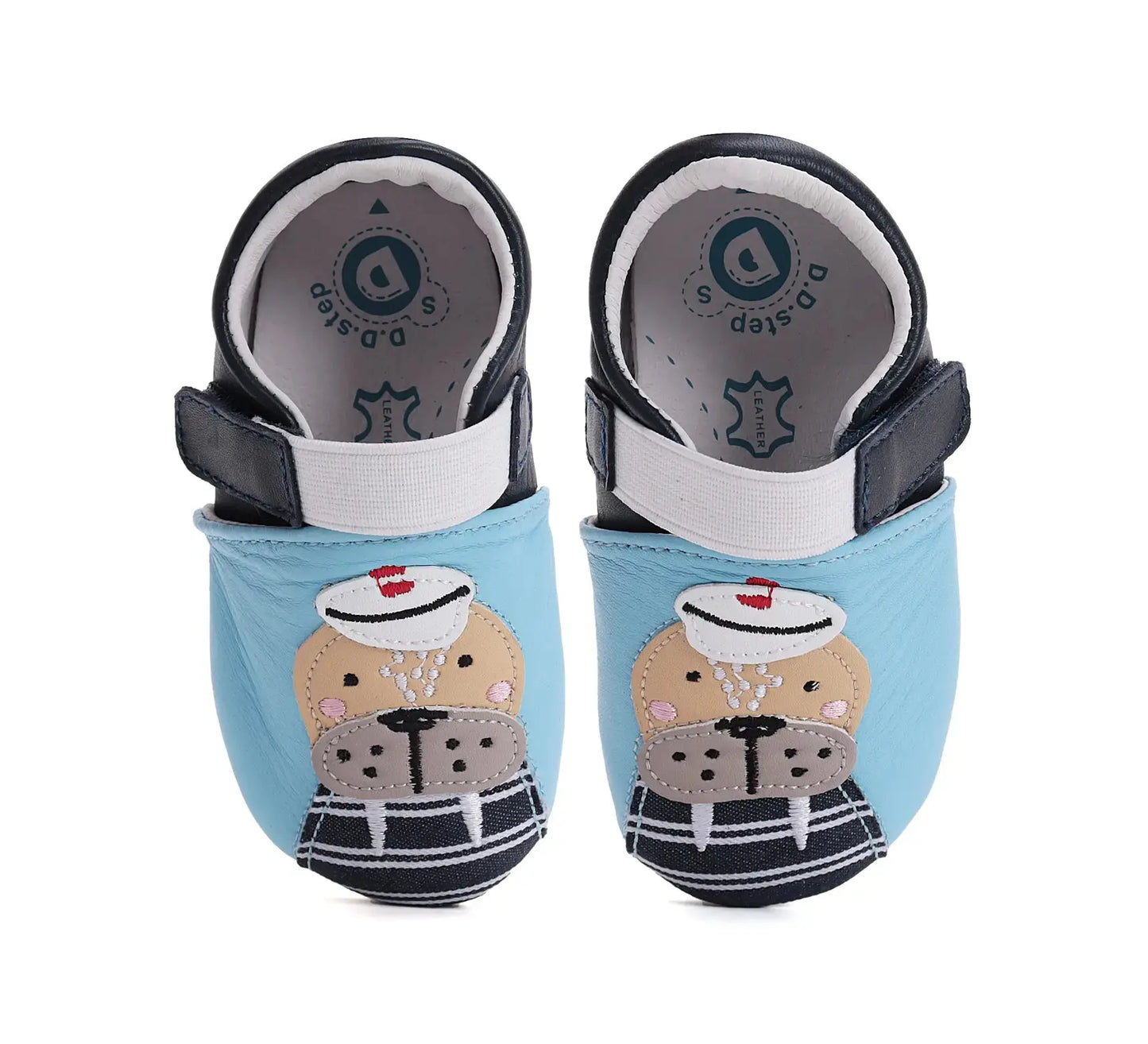 Baby Barfuß Hellblau Hausschuhe D.D.Step