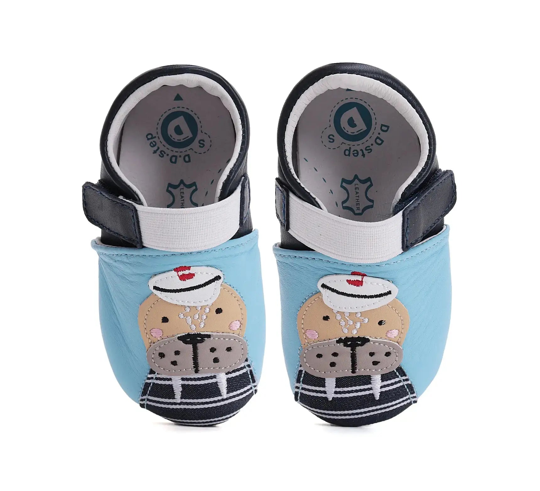 Baby Barfuß Hellblau Hausschuhe D.D.Step