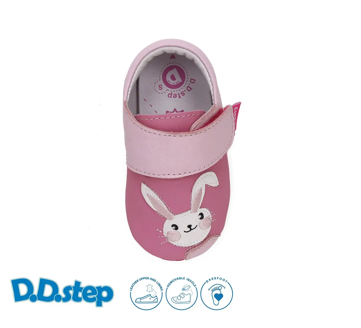 Baby Barfuß Hellrosa Hausschuhe D.D.Step