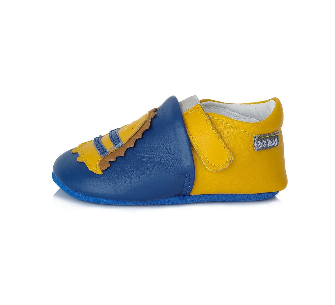 D.D.step Kinder Barfuß-Krabbelschuhe Bermudablau K1596-735