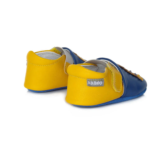 D.D.step Kinder Barfuß-Krabbelschuhe Bermudablau K1596-735