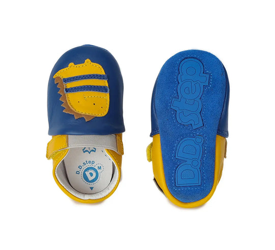 D.D.step Kinder Barfuß-Krabbelschuhe Bermudablau K1596-735