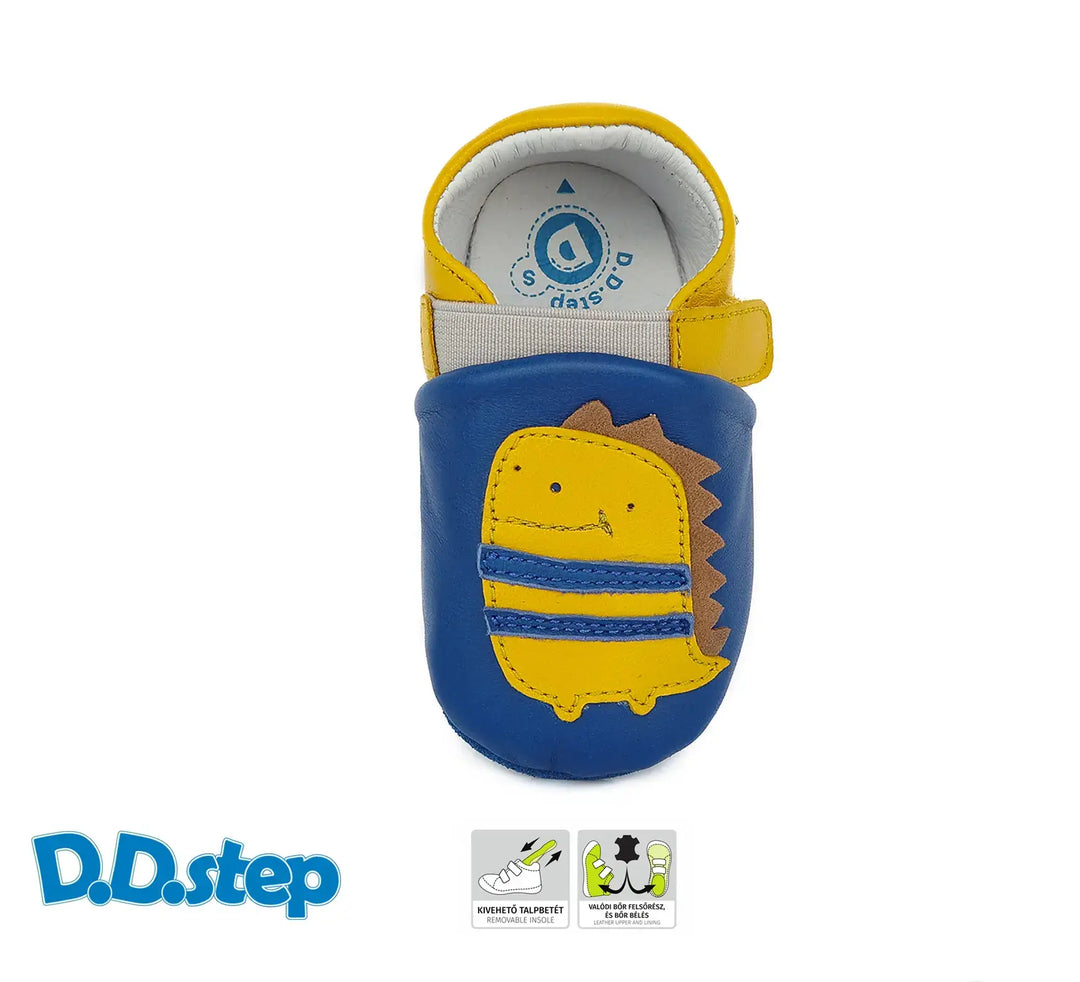 D.D.step Kinder Barfuß-Krabbelschuhe Bermudablau K1596-735