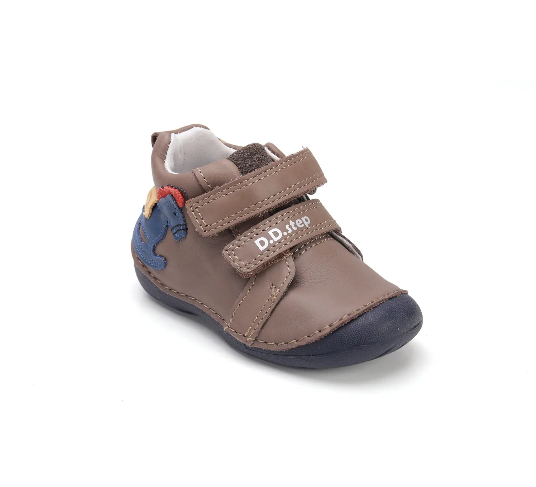 D.D.step Kinder Erster Schritt Frühling Jungen Lederschuhe Schokobraun