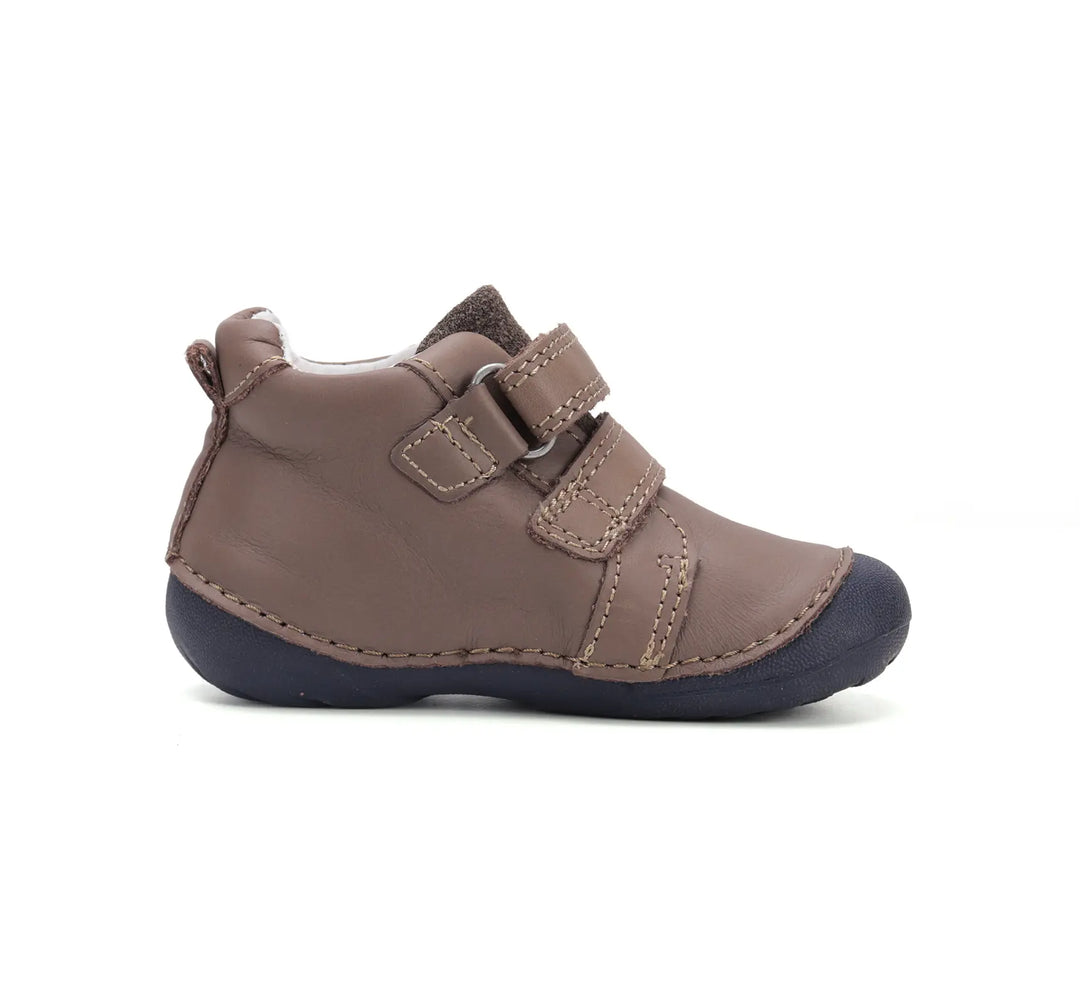 D.D.step Kinder Erster Schritt Frühling Jungen Lederschuhe Schokobraun