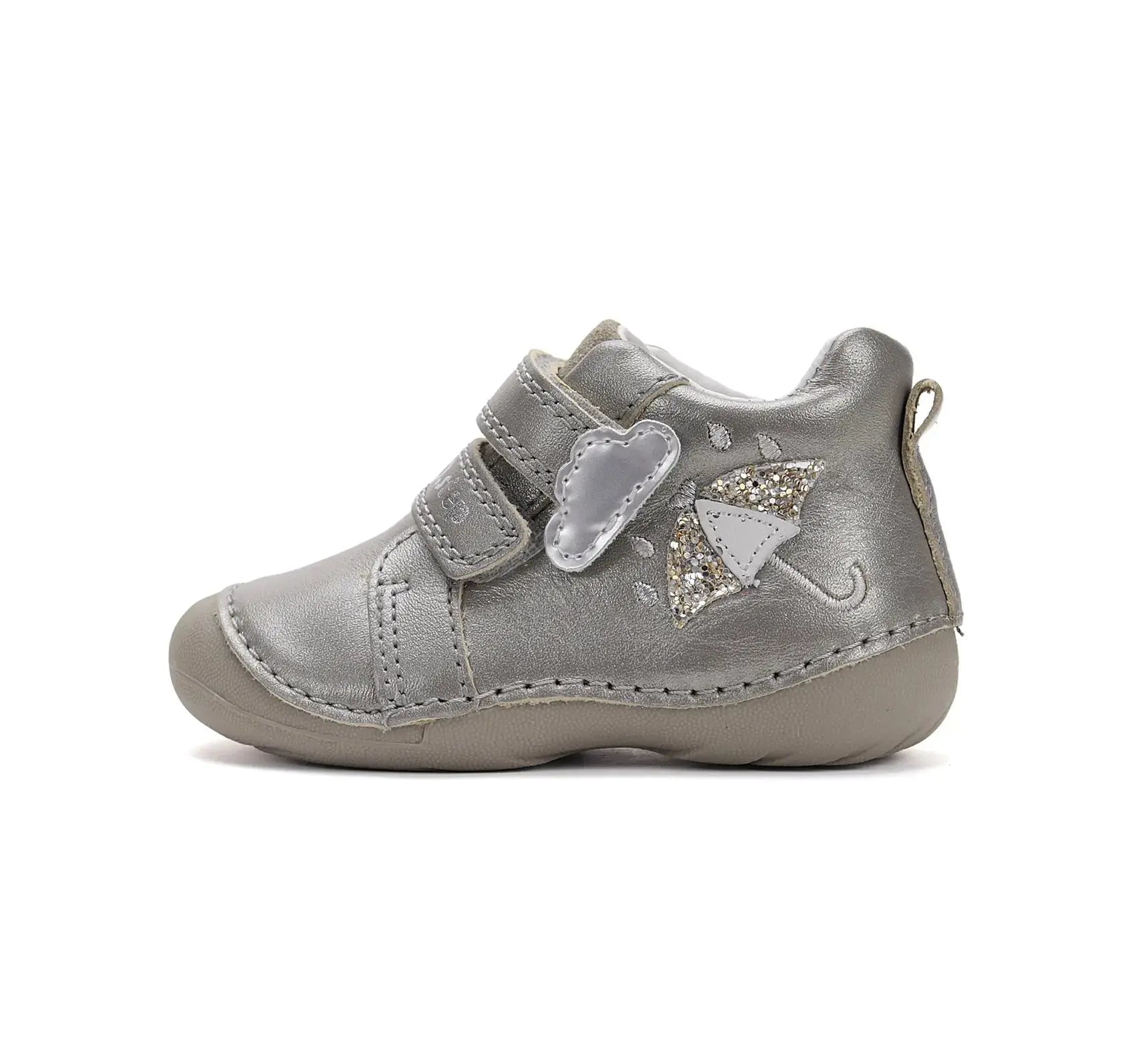 Mädchen Erster Schritt Dunkelgrau Sommerschuhe D.D.Step