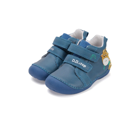 Kinder Erster Schritt Frühling Jungen Lederschuhe Hellblau D.D.step ddstep