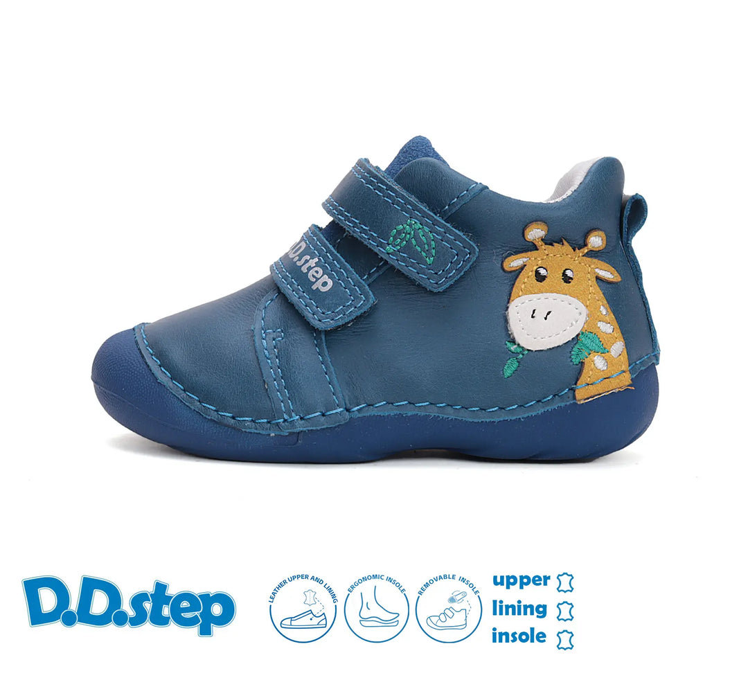 Kinder Erster Schritt Frühling Jungen Lederschuhe Hellblau D.D.step ddstep