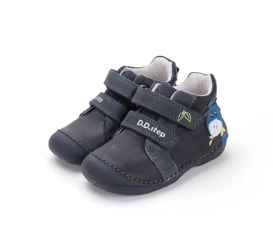 Kinder Erster Schritt Frühling Jungen Lederschuhe Königsblau D.D.step ddstep