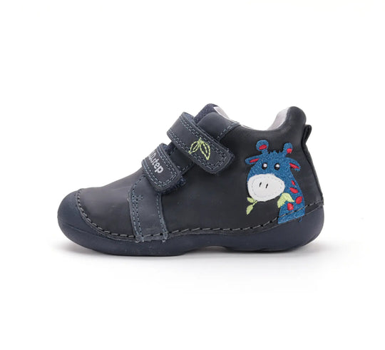 Kinder Erster Schritt Frühling Jungen Lederschuhe Königsblau D.D.step ddstep