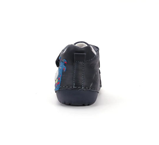 Kinder Erster Schritt Frühling Jungen Lederschuhe Königsblau D.D.step ddstep