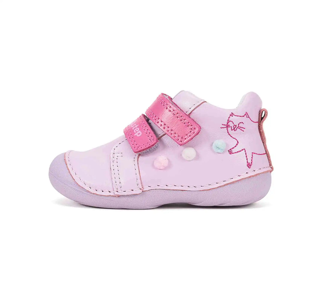 Kinder Erster Schritt Frühling Mädchen Lederschuhe Babyrosa D.D.step ddstep