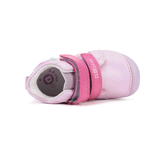 Kinder Erster Schritt Frühling Mädchen Lederschuhe Babyrosa D.D.step ddstep