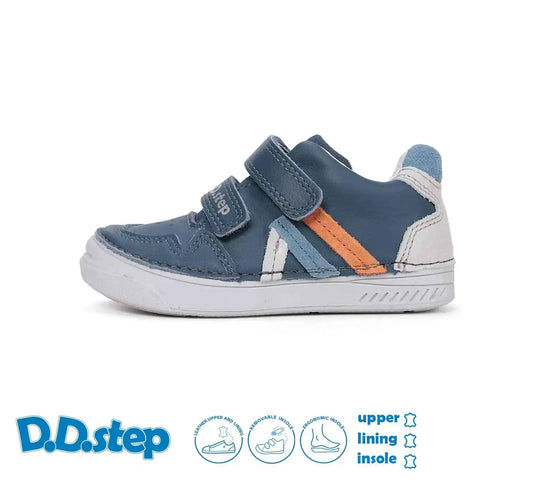 Kinder Frühling Jungen Lederschuhe Royalblau D.D.step ddstep