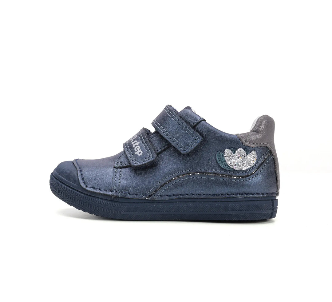 Kinder Frühling Mädchen Lederschuhe Königsblau D.D.step ddstep