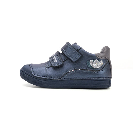Kinder Frühling Mädchen Lederschuhe Königsblau D.D.step ddstep