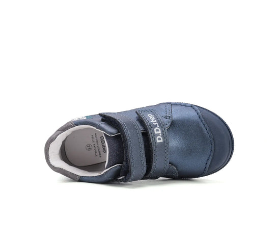 Kinder Frühling Mädchen Lederschuhe Königsblau D.D.step ddstep
