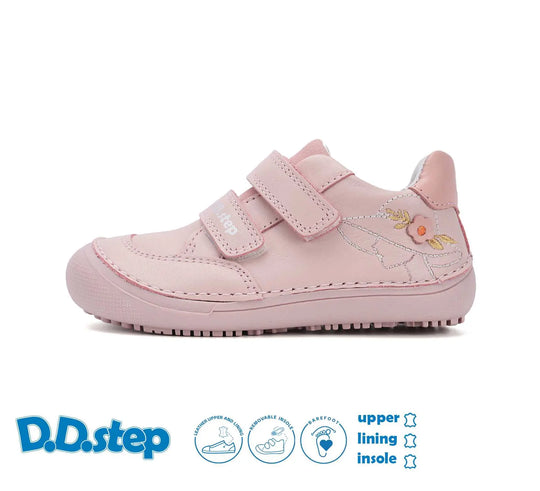 Kinder Barfuß Frühling Mädchen Lederschuhe Babyrosa D.D.step ddstep