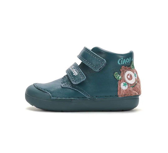 D.D.step Jungen Barfuß Lauflernschuhe Smaragdgrün S066-62554B
