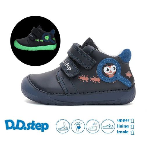 Jungen Barfuß Königsblau fluoreszierend Sommerschuhe D.D.Step