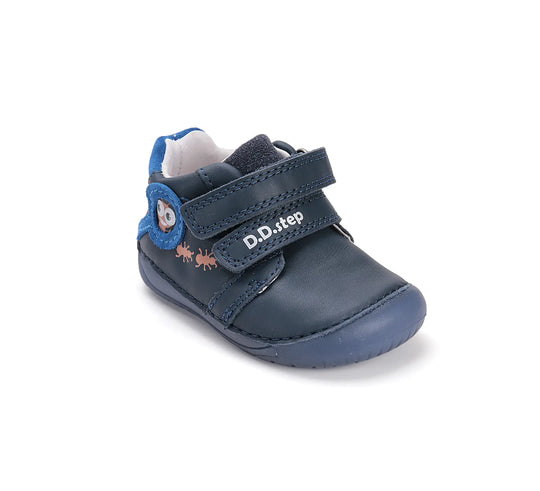 Kinder Barfuß Fluoreszierend Frühling Jungen Lederschuhe Königsblau D.D.step ddstep