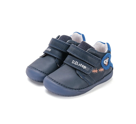 Kinder Barfuß Fluoreszierend Frühling Jungen Lederschuhe Königsblau D.D.step ddstep