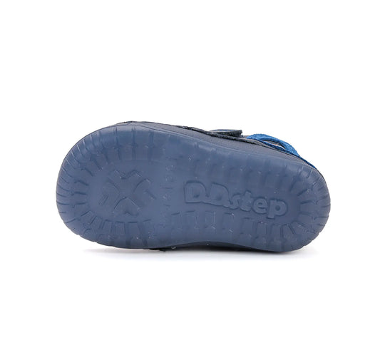 Kinder Barfuß Fluoreszierend Frühling Jungen Lederschuhe Königsblau D.D.step ddstep