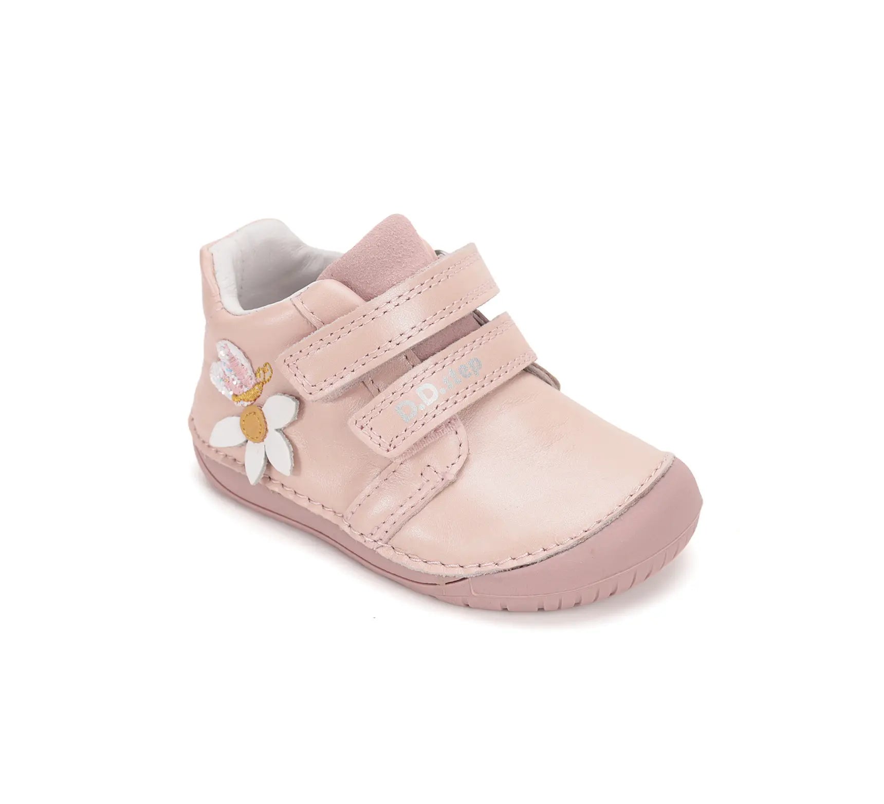Kinder Barfuß Frühling Mädchen Lederschuhe Babyrosa D.D.step ddstep