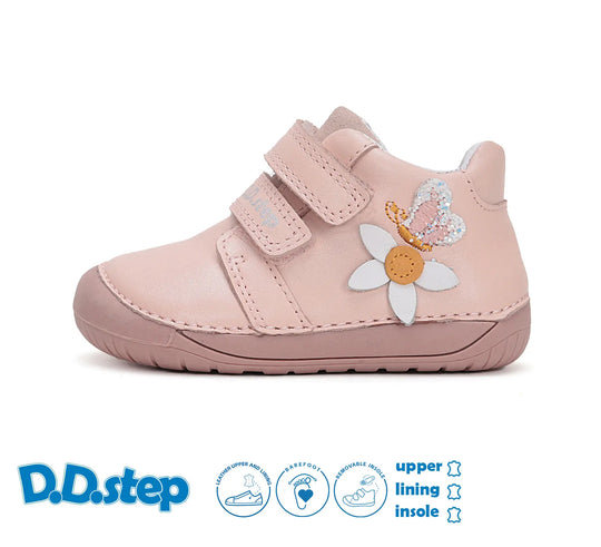 Kinder Barfuß Frühling Mädchen Lederschuhe Babyrosa D.D.step ddstep
