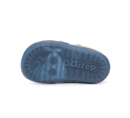 Kinder Barfuß Frühling Jungen Lederschuhe Silberblau D.D.step ddstep