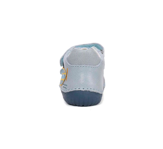 Kinder Barfuß Frühling Jungen Lederschuhe Silberblau D.D.step ddstep