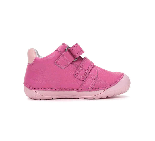 Kinder Barfuß Frühling Mädchen Lederschuhe Rosa-Rot D.D.step ddstep