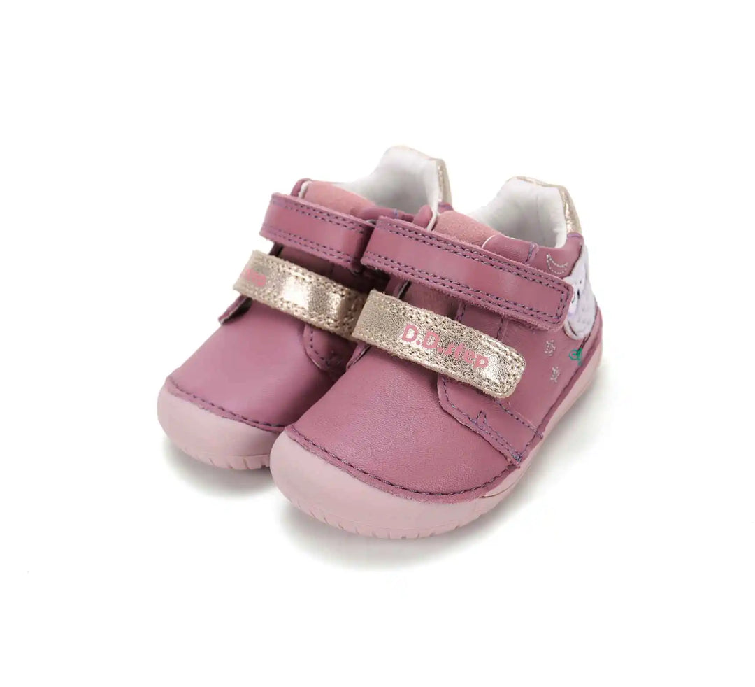 D.D.step Mädchen Barfuß-Übergangsschuhe Himbeerrot S070-62659B
