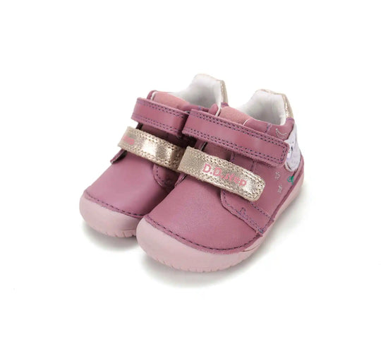 D.D.step Mädchen Barfuß-Übergangsschuhe Himbeerrot S070-62659B