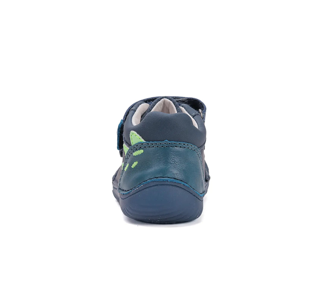 Kinder Barfuß Fluoreszierend Frühling Jungen Lederschuhe Königsblau D.D.step ddstep