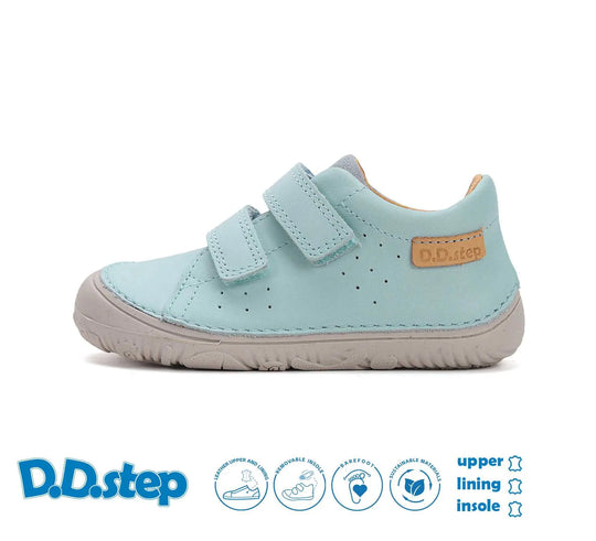 Kinder Barfuß Frühling Jungen Lederschuhe Oceanicblau D.D.step ddstep