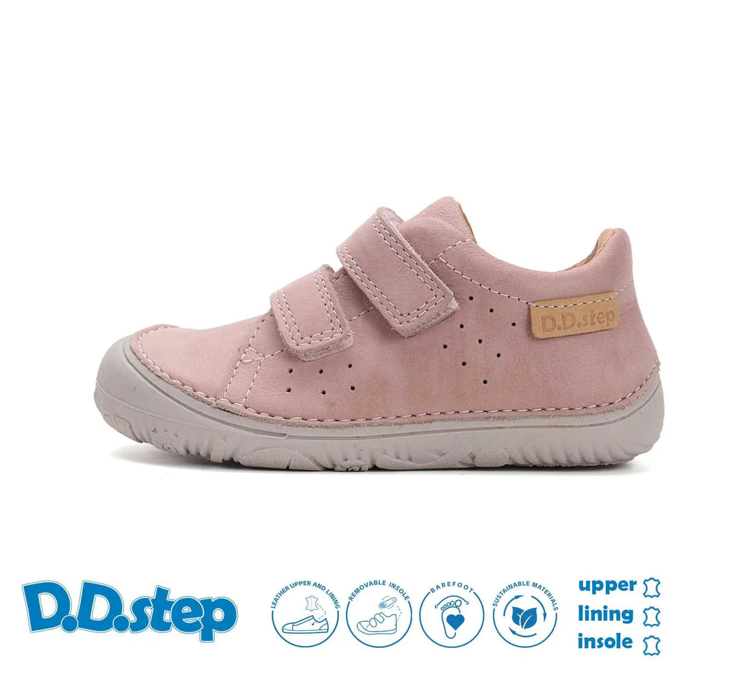 Kinder Barfuß Frühling Mädchen Lederschuhe Roségold D.D.step ddstep