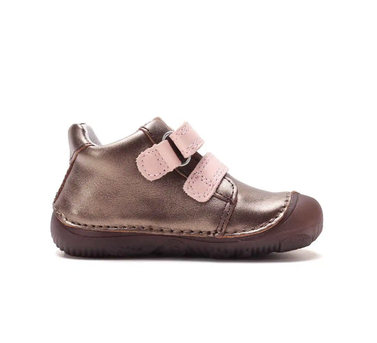 D.D.step Mädchen Barfuß-Übergangsschuhe Bronze-Rosa S073-62321