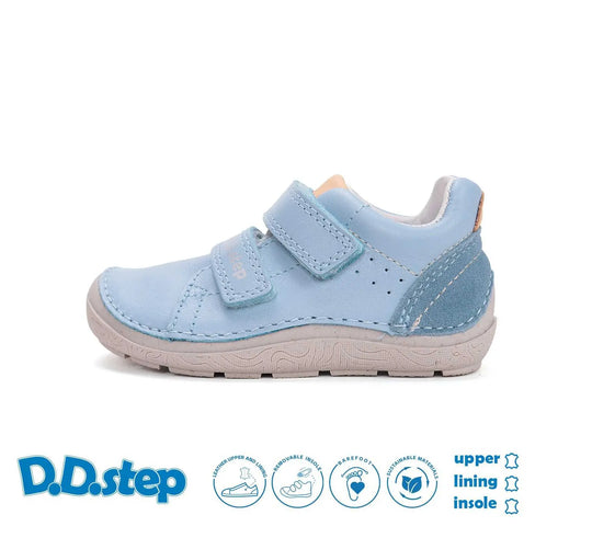 Kinder Barfuß Frühling Jungen Lederschuhe Hellblau D.D.step ddstep