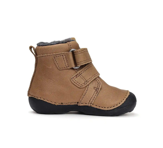 Kinder Winterstiefel Jungen Lederschuhe Schokobraun D.D.step ddstep